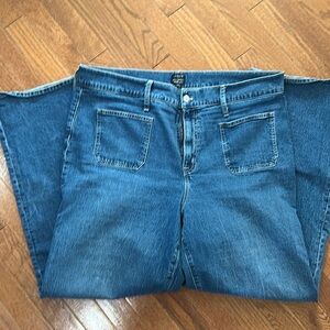 J. crew Full length wide leg jeans